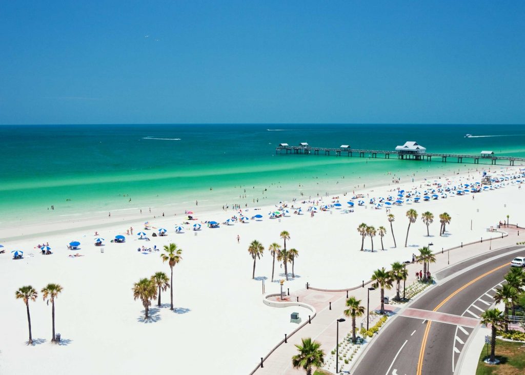 nice clear water beaches near me