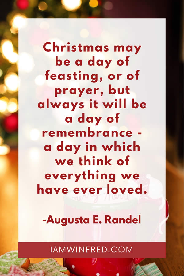 Christmas May Be A Day Of Feasting Or Of Prayer
