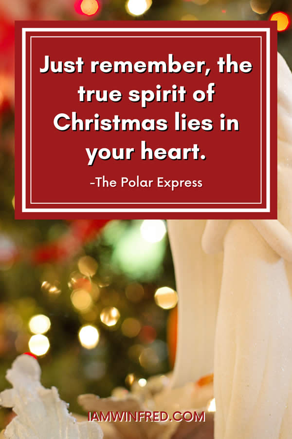 Just Remember The True Spirit Of Christmas Lies In Your Heart.