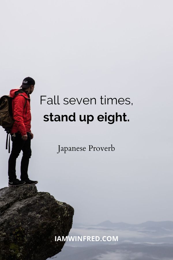 Hard Times Quotes - Japanese Proverb