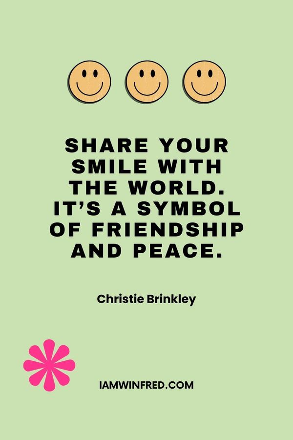 Smile Quotes - Christie Brinkley