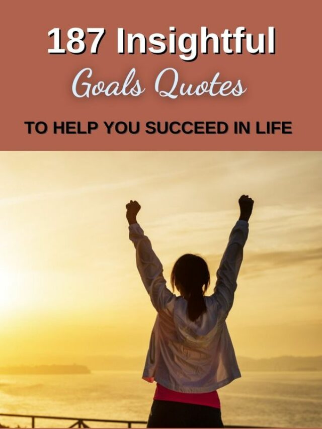 187 Insightful Goals Quotes To Help You Succeed In Life - IamWinfred