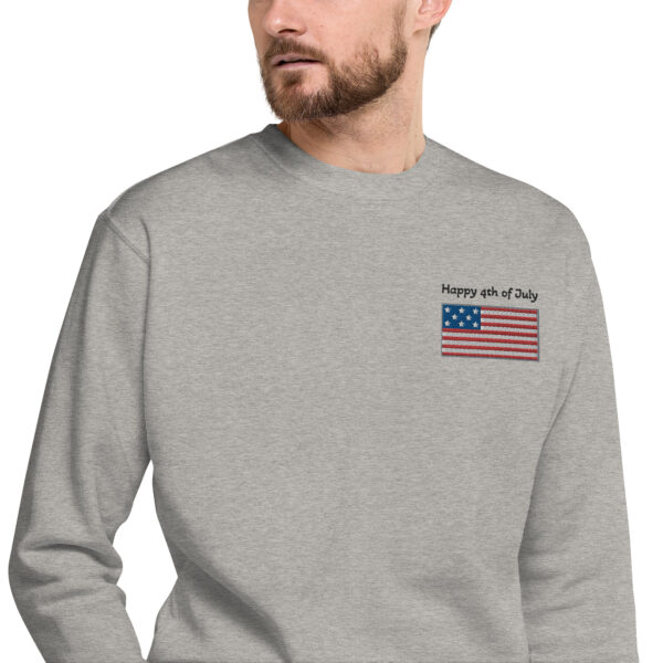 Unisex Premium Sweatshirt Carbon Grey Zoomed In 62Ae24751C53C