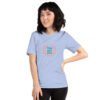 Unisex Staple T Shirt Heather Blue Front 62Acb68779C04